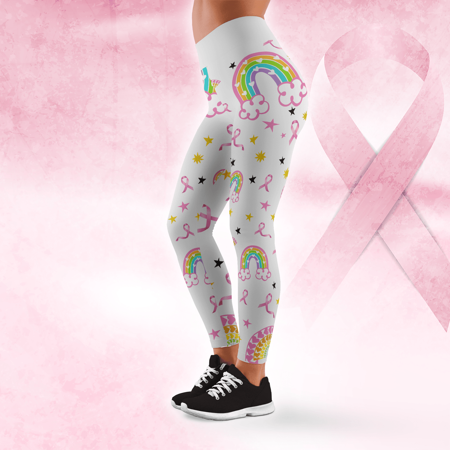 Dear Cancer, You Pick The Wrong Bitch - Combo Legging Breast Cancer Awareness