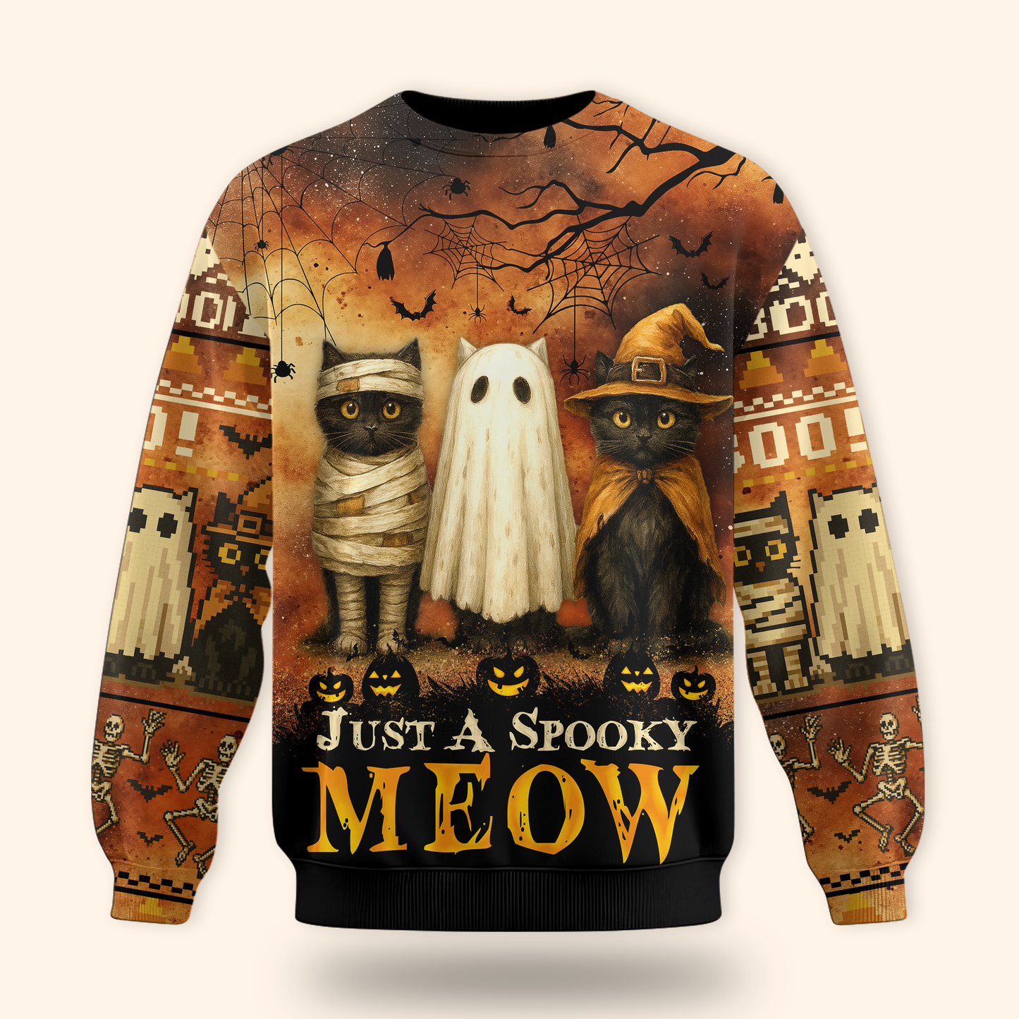 "Just a Spooky Meow" Cat Trio Shirt
