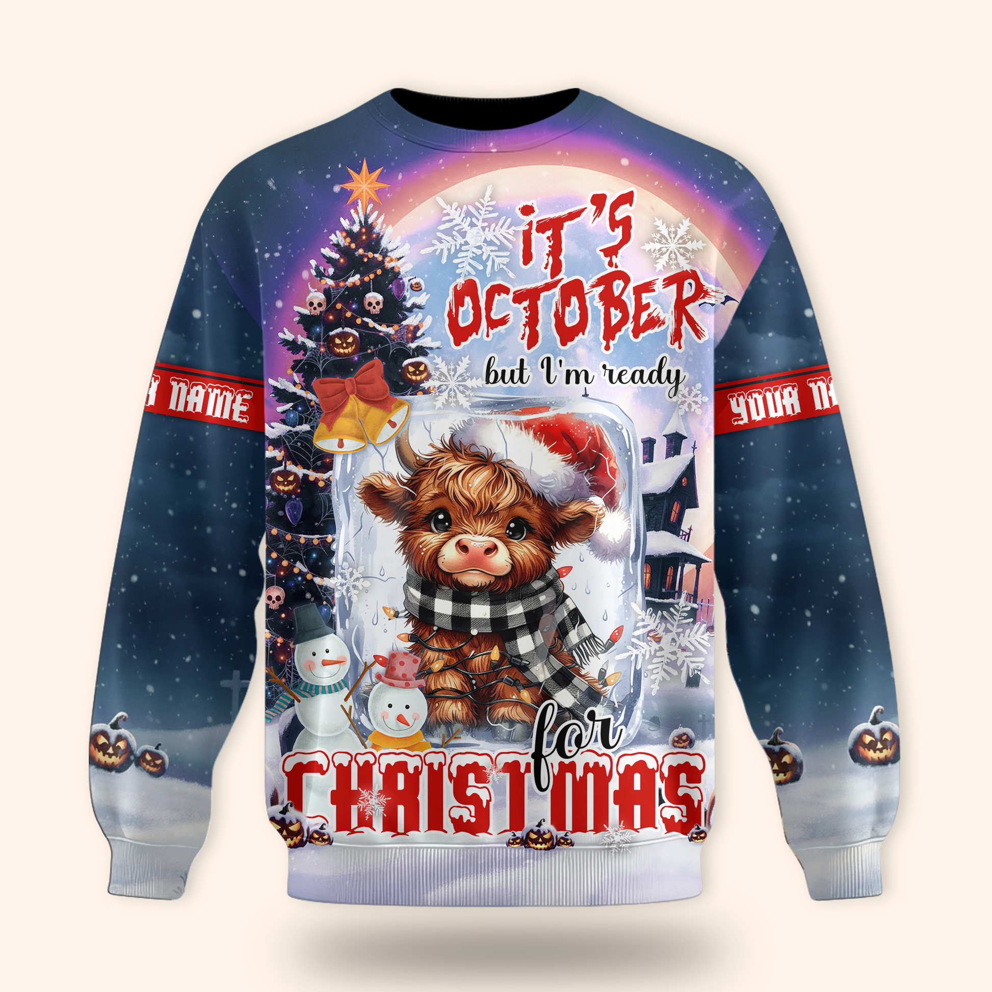 October's Christmas Cow Apparel, Custom Choo