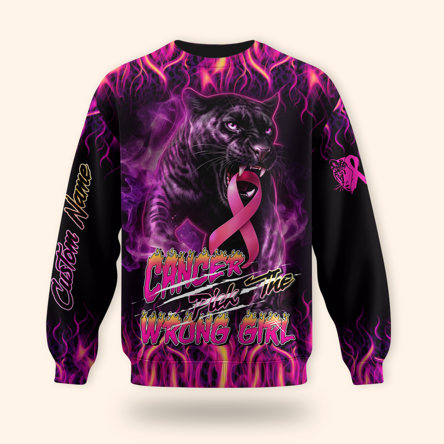 Personalized Cancer Pick The Wrong Girl - Breast Cancer Awareness Shirt