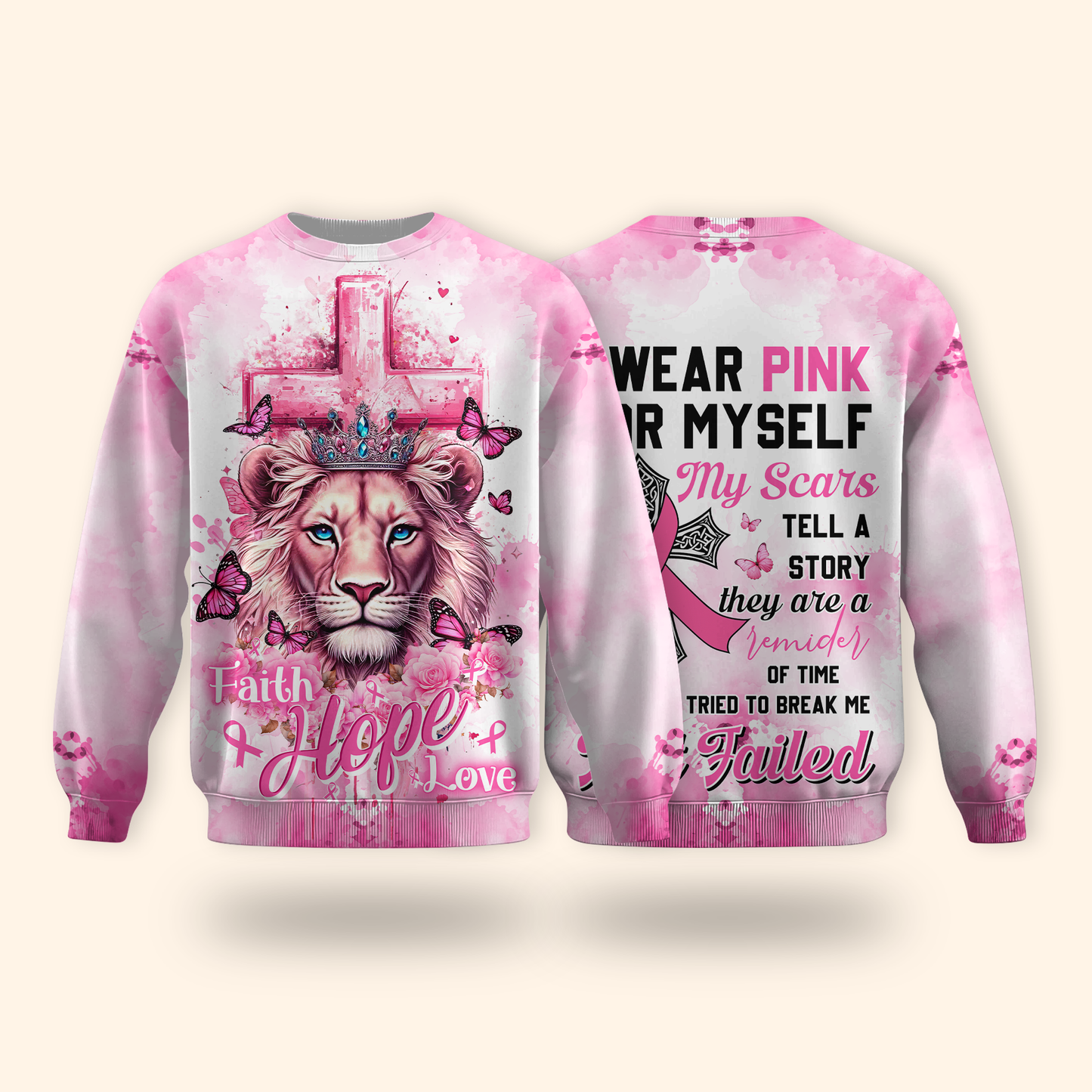 "I Wear Pink For Myself" Empowerment Breast Cancer Awareness Shirt, Custom Choo