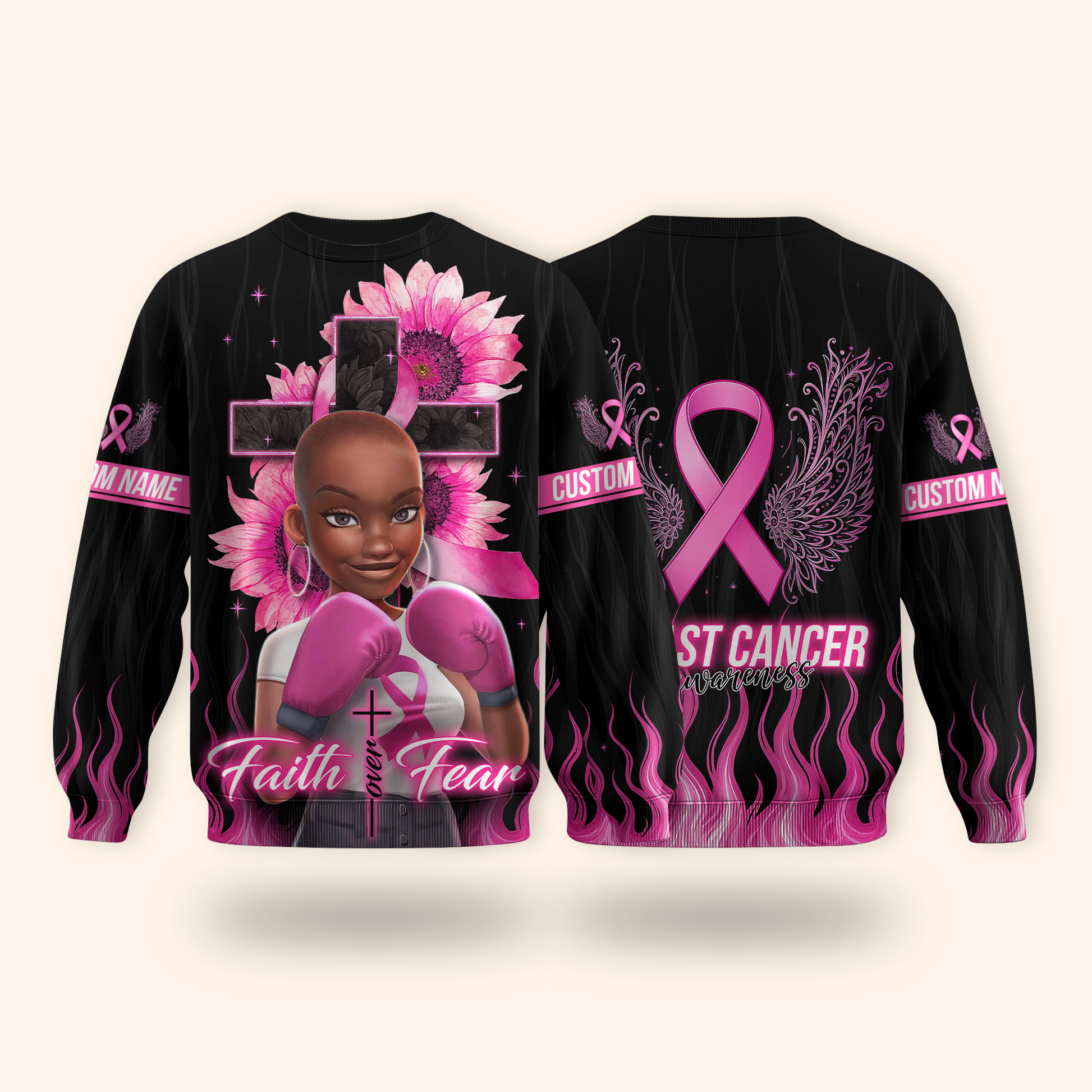 Faith Over Fear Activewear Set, Custom Choo