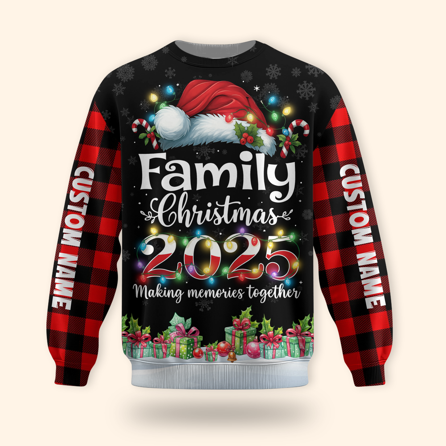 Family Christmas 2025 Hoodie – Making Memories Together, Matching Holiday Zip Up