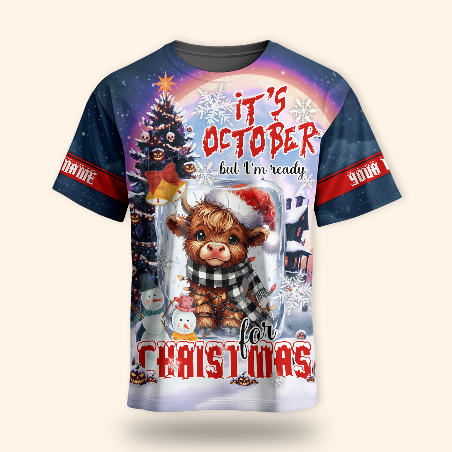 October's Christmas Cow Apparel, Custom Choo