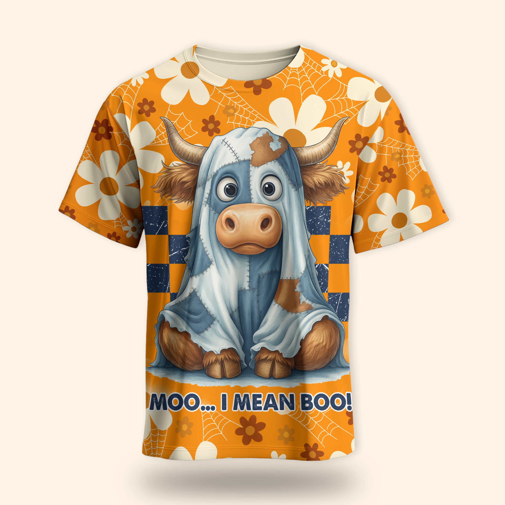 Personalized Cow Halloween Hoodie – Moo I Mean Boo Funny Zip Up Sweatshirt, Custom Choo