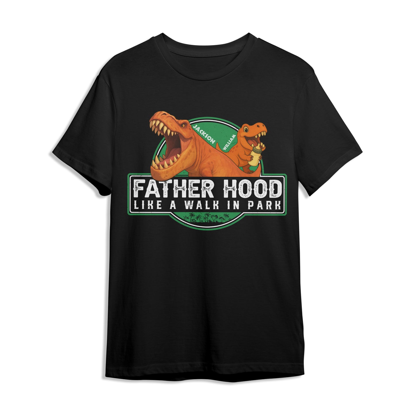 Father Hood Like A Walk In Park, Personalized Shirt - Custom Choo