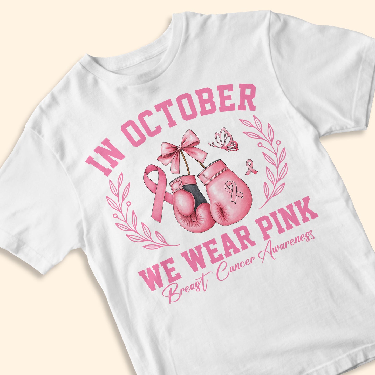 Breast Cancer Areness Shirt - In October We Wear Pink