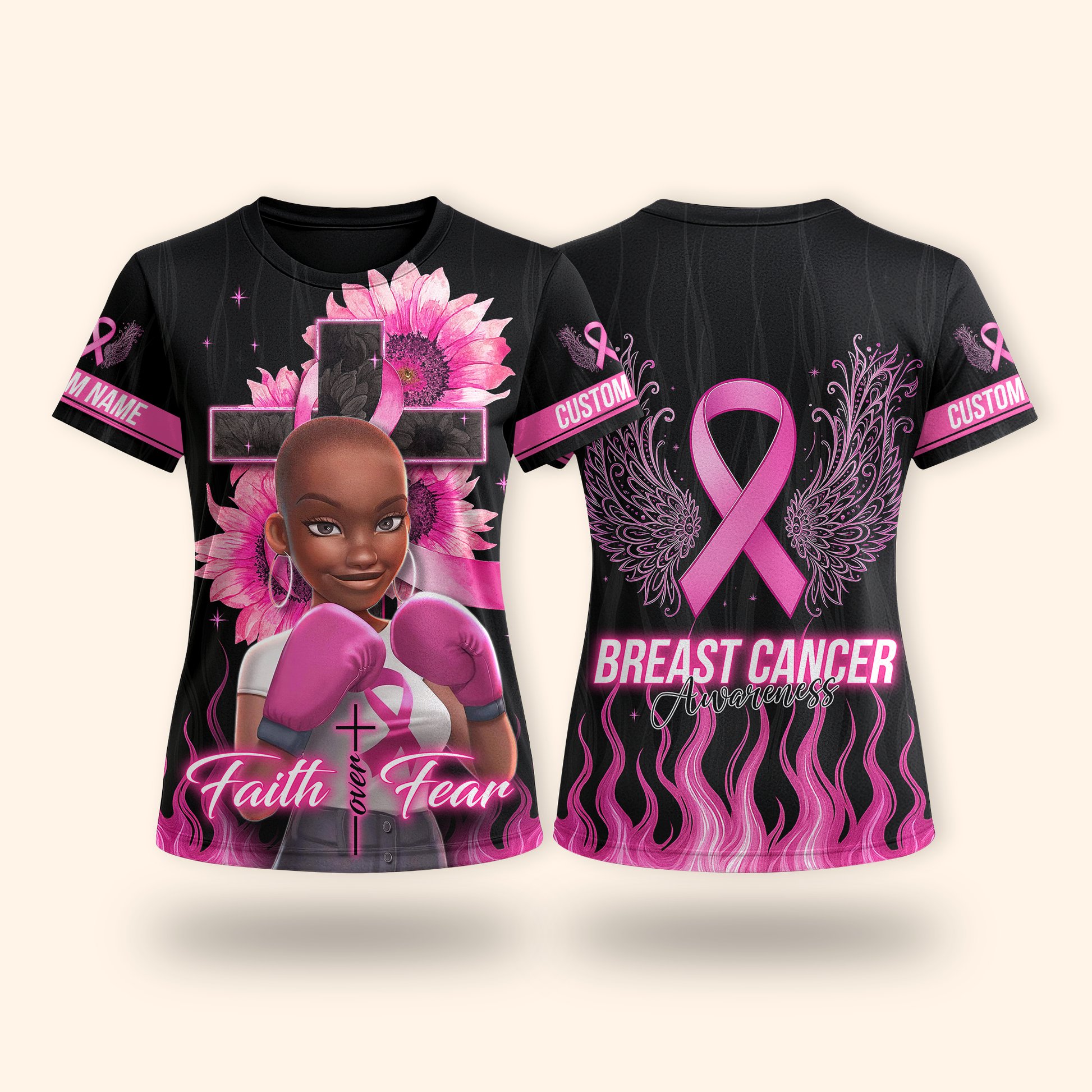 Faith Over Fear Activewear Set, Custom Choo