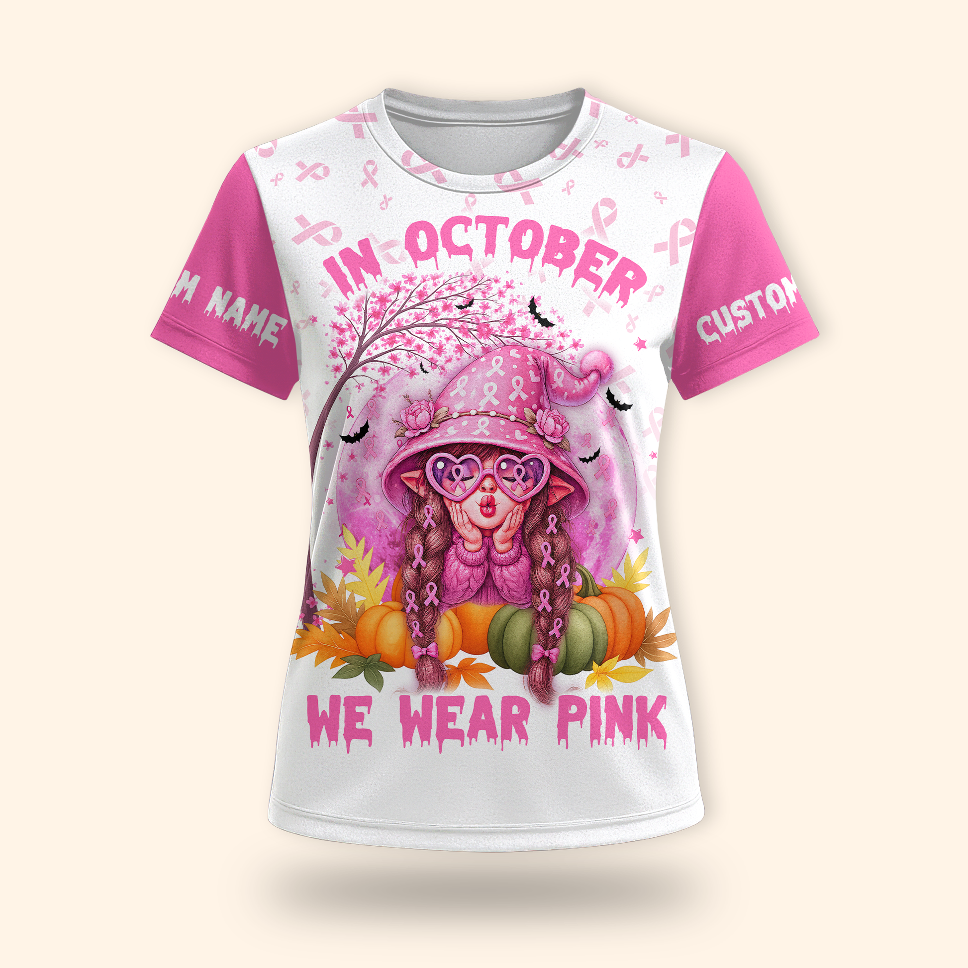Personalized Breast Cancer Awareness Shirt, Custom Choo