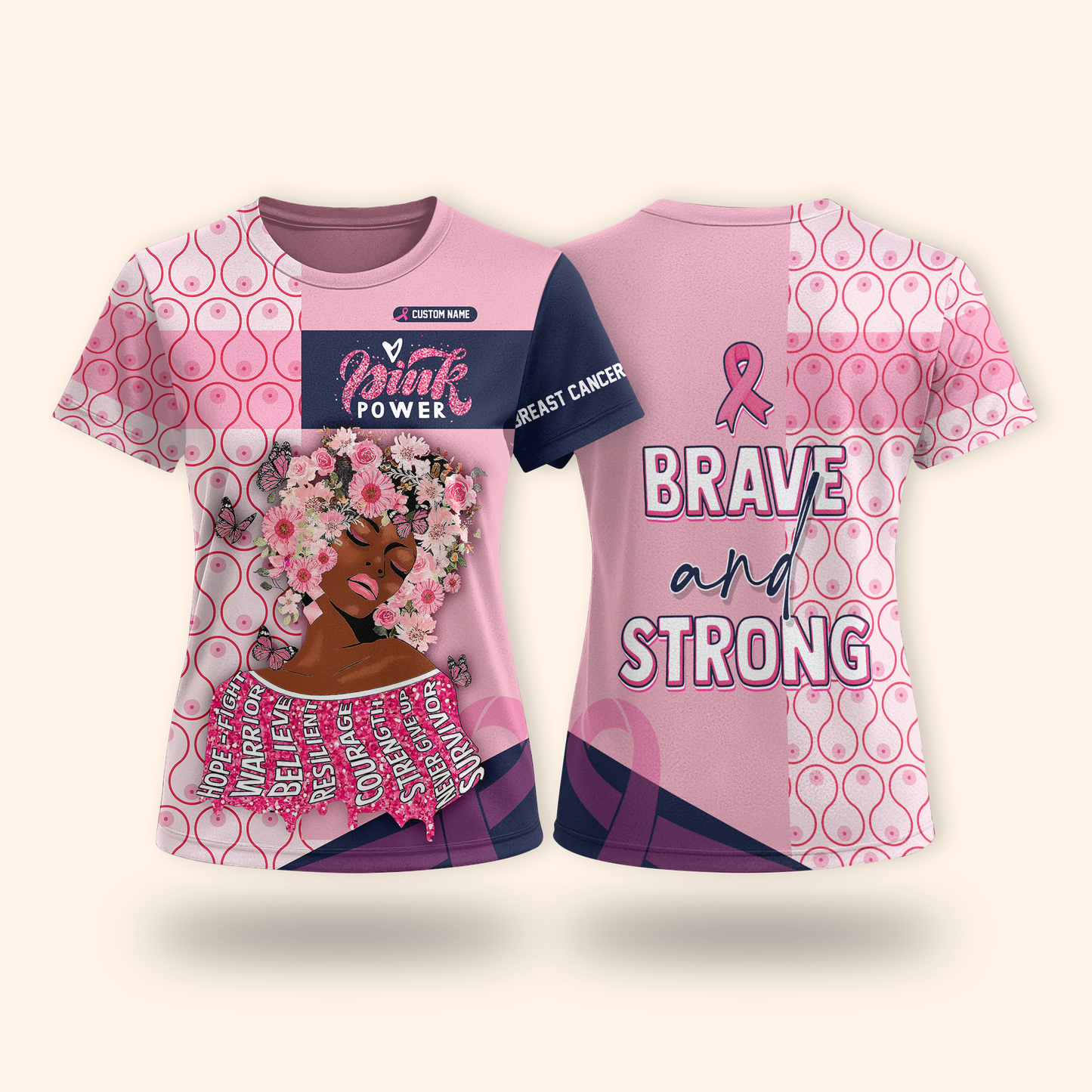Inspirational Words Breast Cancer Survivor - Breast Cancer Awareness shirt