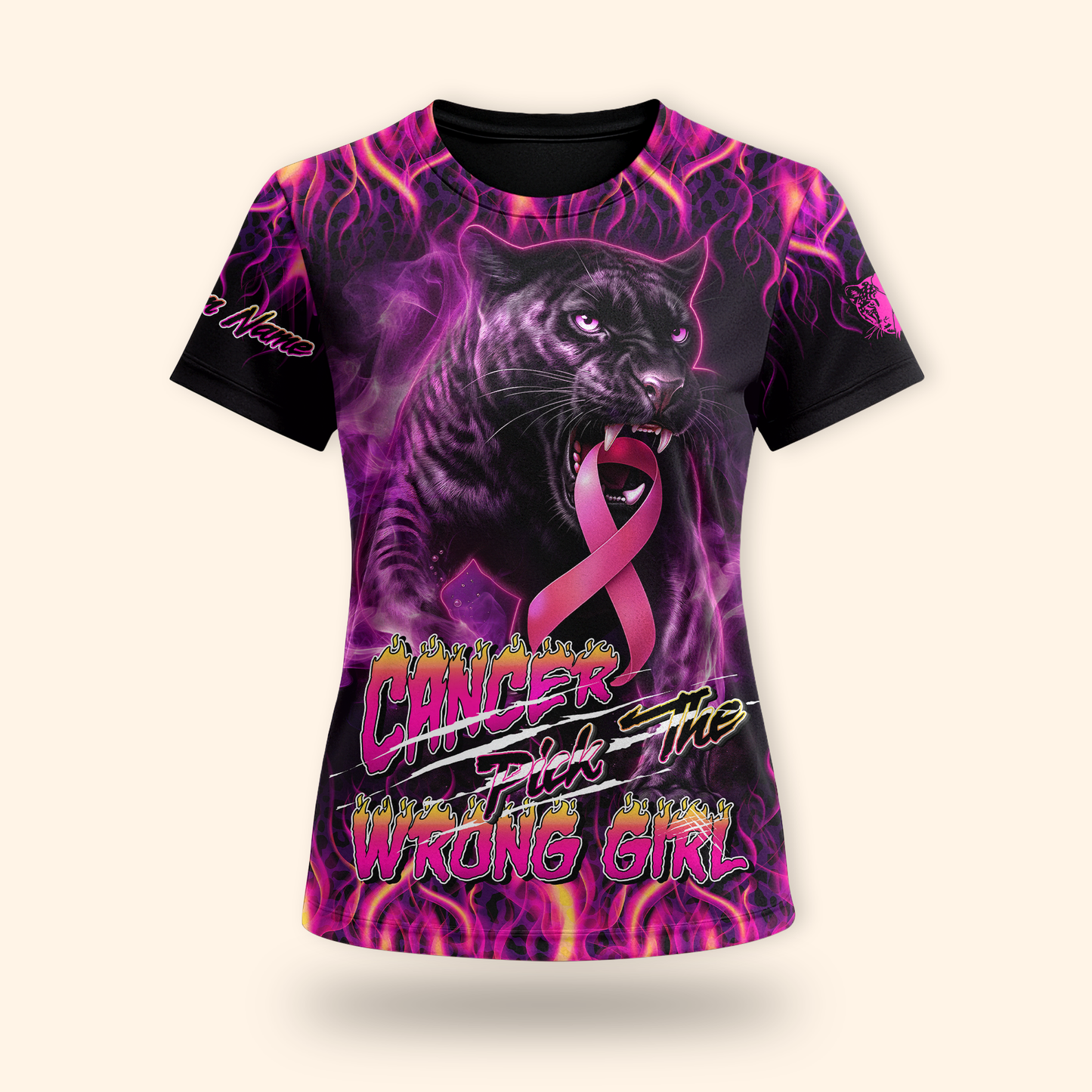Personalized Cancer Pick The Wrong Girl - Breast Cancer Awareness Shirt