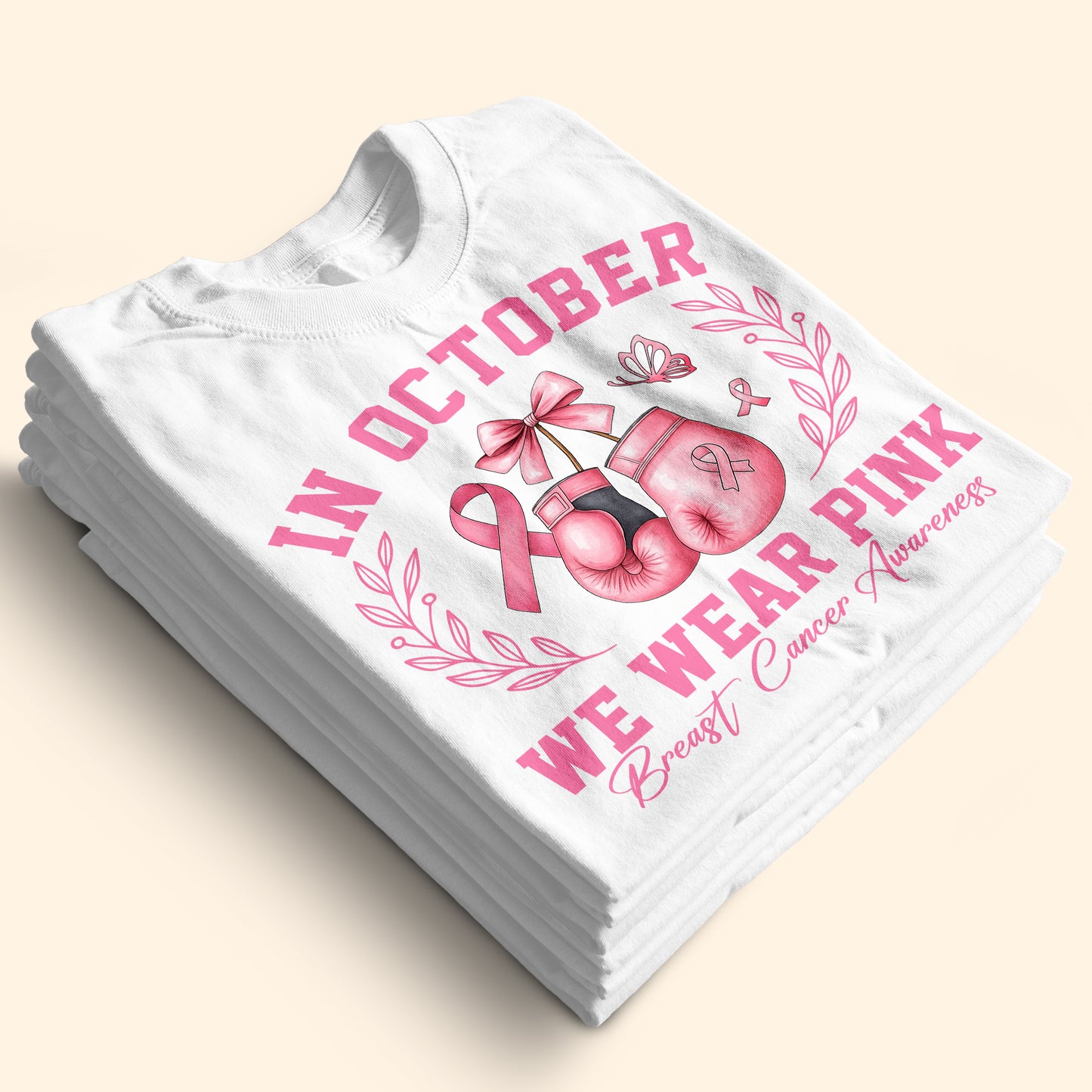 Breast Cancer Areness Shirt - In October We Wear Pink