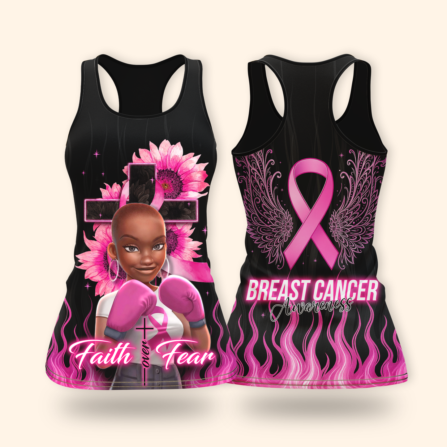 Faith Over Fear Activewear Set, Custom Choo