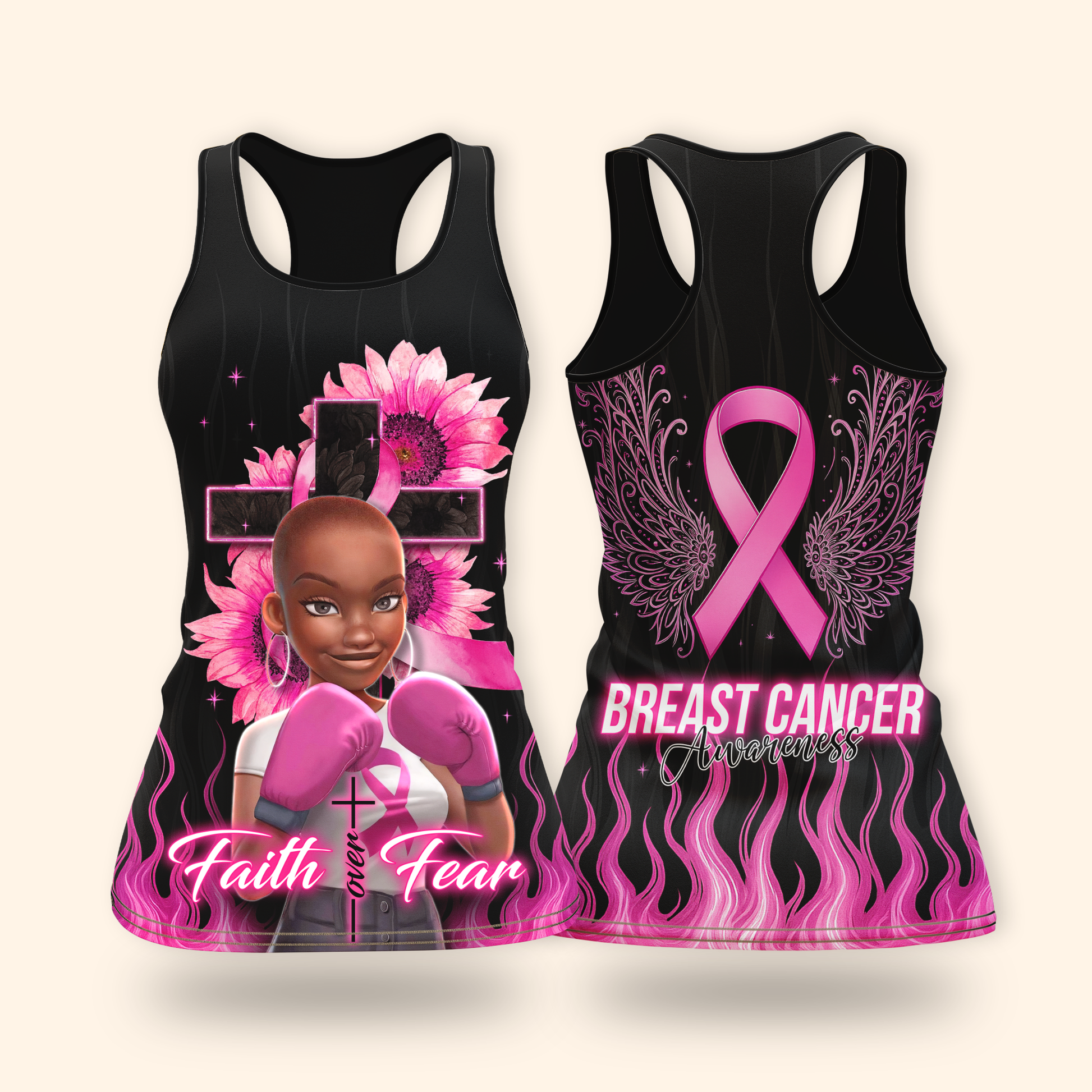 Faith Over Fear Activewear Set, Custom Choo