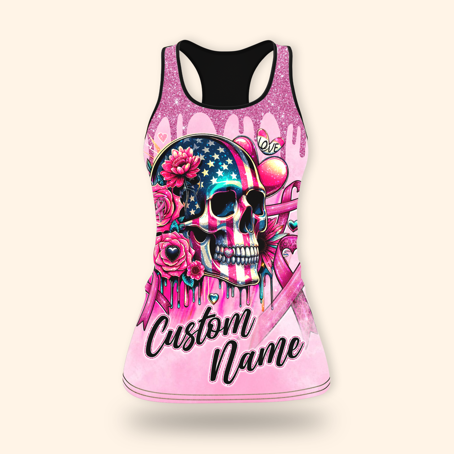 Fight Like A Girl, Breast Cancer Skull - Breast Cancer Awareness Shirt