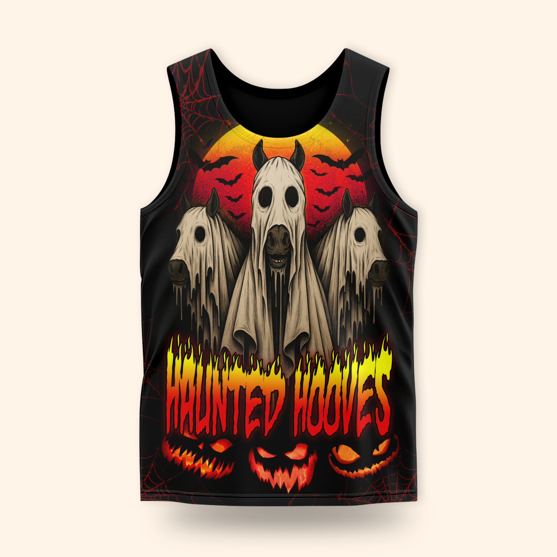 Personalized Haunted Hooves Hoodie – Ghost Horse Halloween Zip Up Jacket, Custom Choo