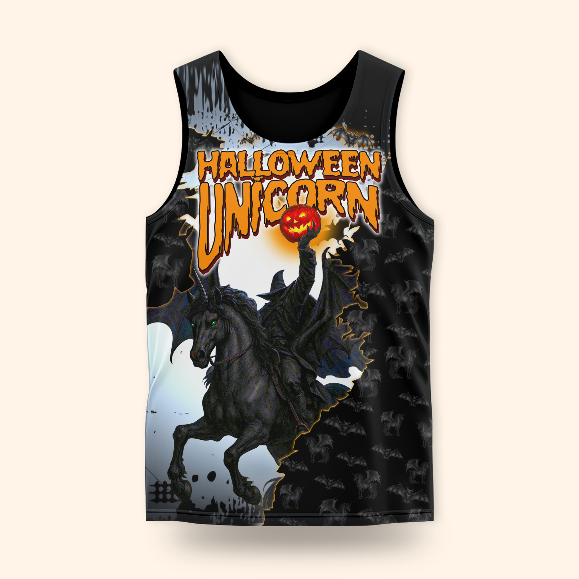 Halloween Unicorn Hoodie – Spooky Black Unicorn Zip Up Jacket, Custom Name Gift, Custom Choo