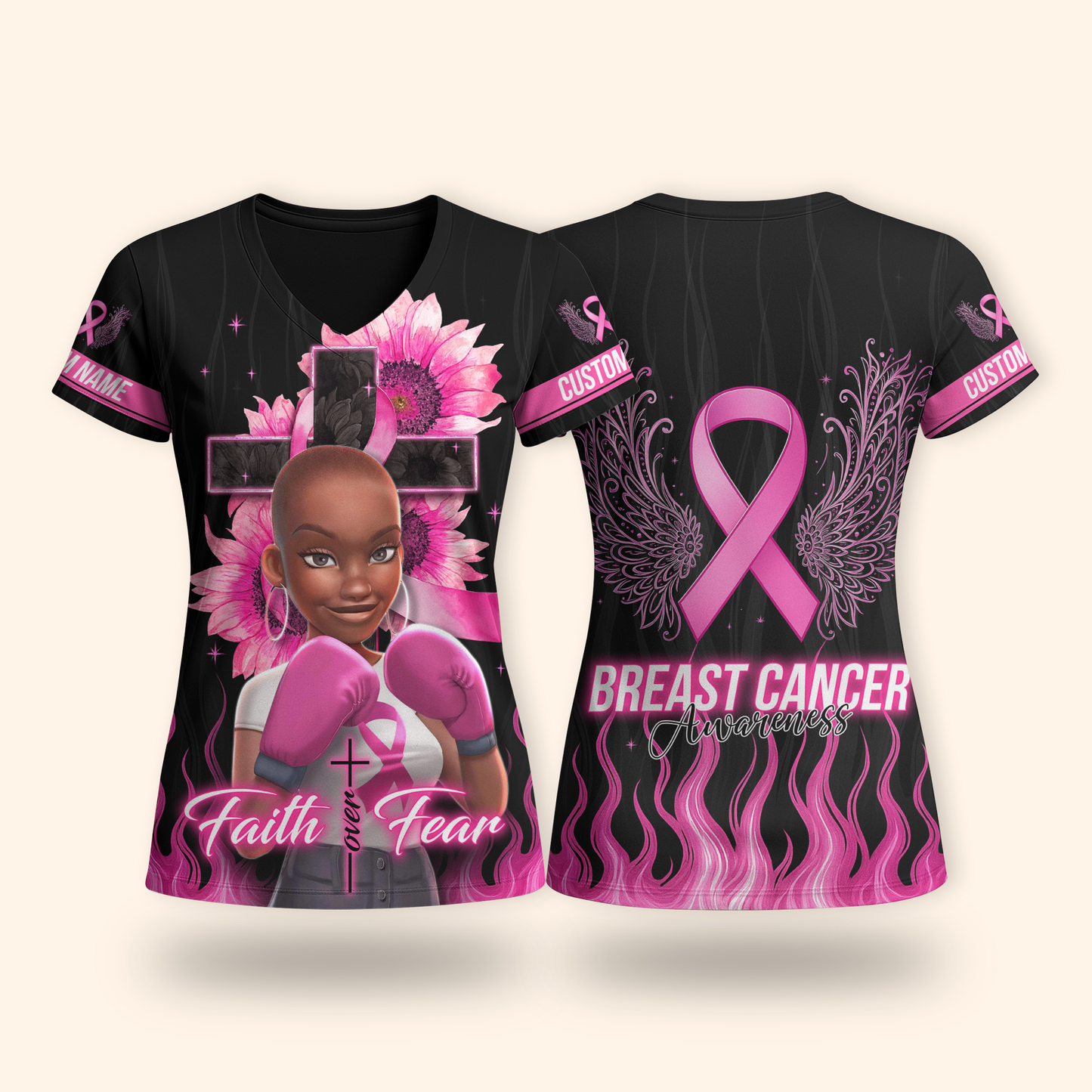 Faith Over Fear Activewear Set, Custom Choo