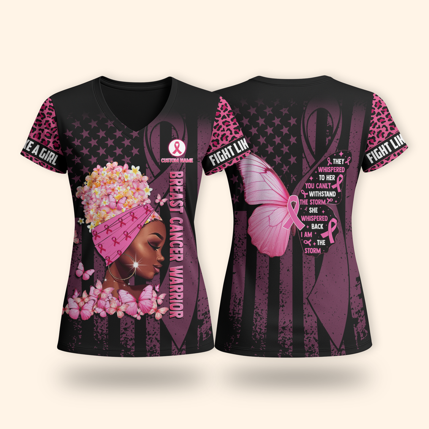Fight Like A Girl - Survivor Breast Cancer Awareness Shirt