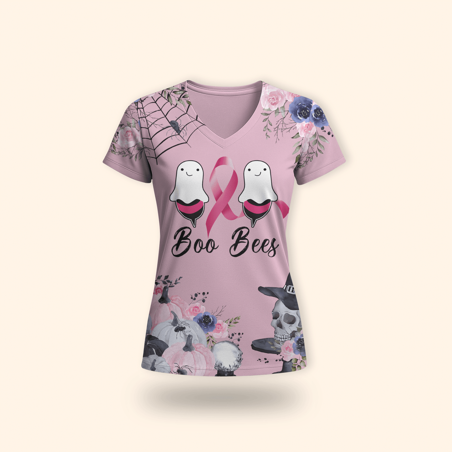 "Boo Bees" Ghost Halloween Awareness - Breast Cancer Awareness shirt