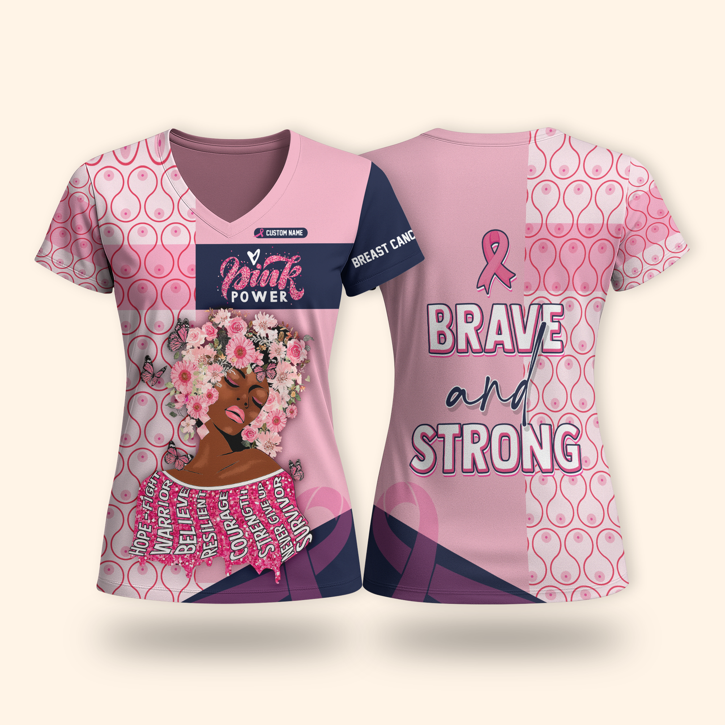 Inspirational Words Breast Cancer Survivor - Breast Cancer Awareness shirt