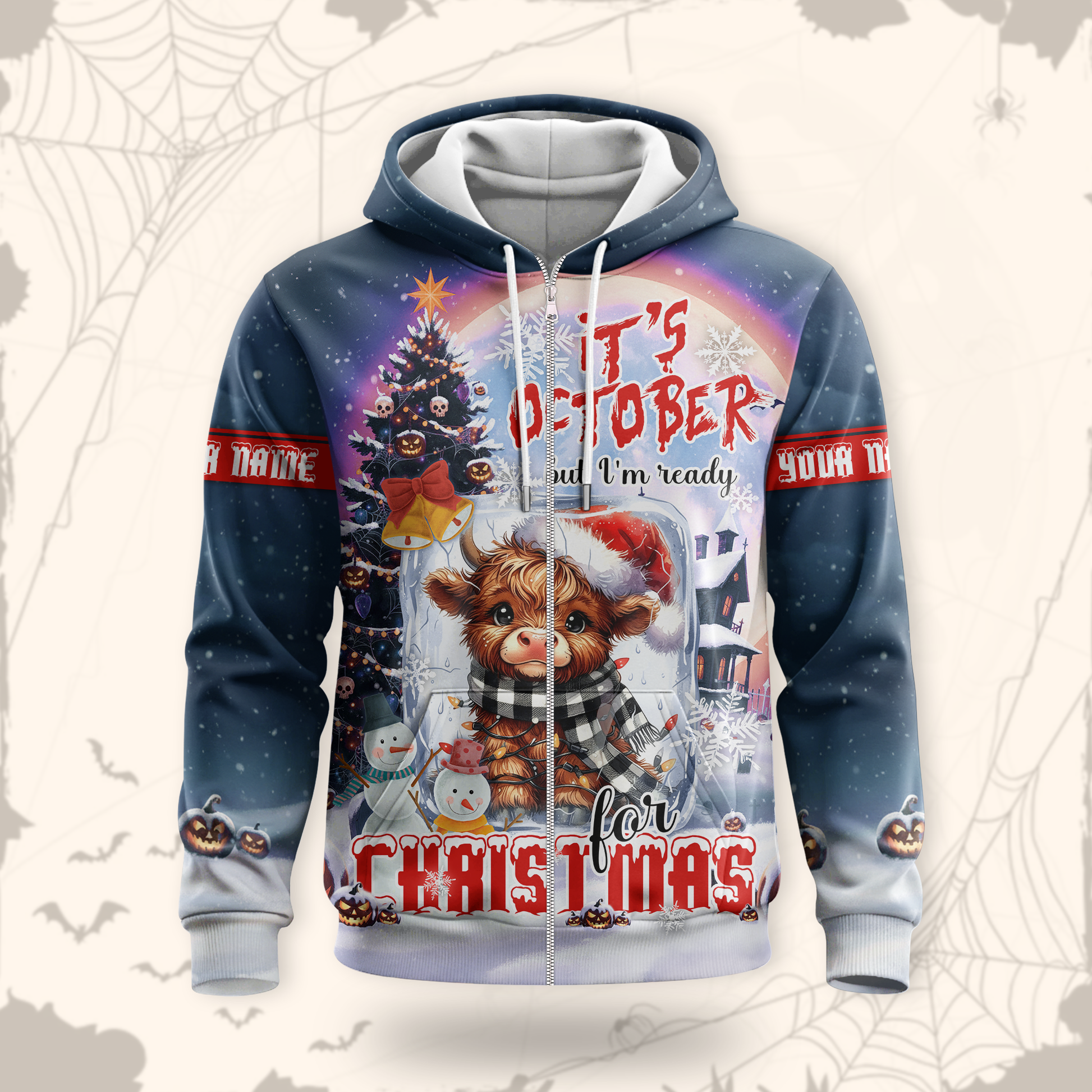 October's Christmas Cow Apparel, Custom Choo
