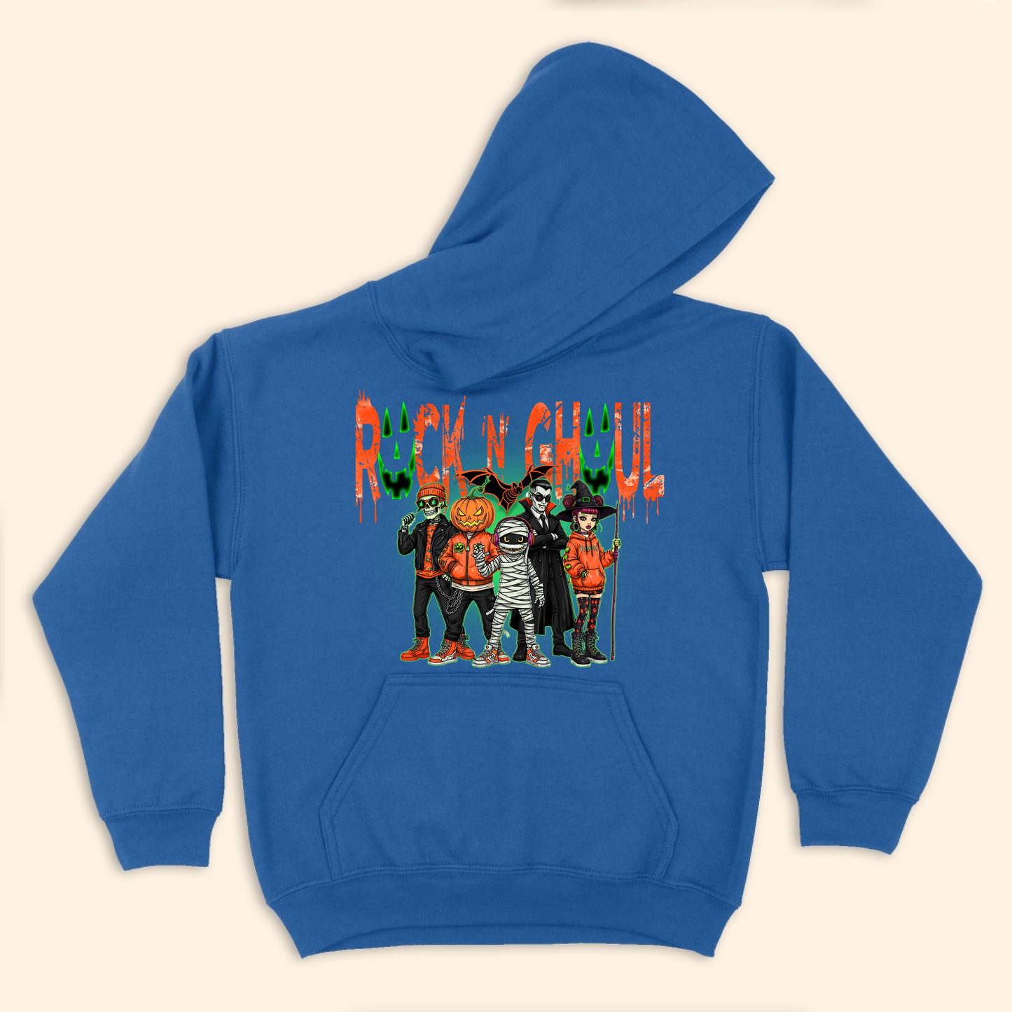 Rock 'N' Ghoul Tee - Rock Band Halloween Youth Hoodie Kid