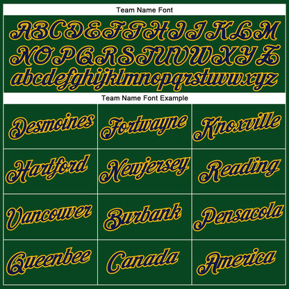 Custom Stitched Green Navy-Gold 3D Pattern Design Sportswear Pullover Sweatshirt Hoodie