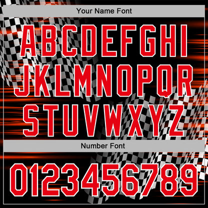 Custom Black Fire Red-White 3D Pattern Design Formula Auto Car Racing Motorsport Sports Pullover Sweatshirt Hoodie