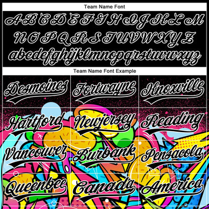 Custom Stitched Black White 3D Graffiti Splash Street Art Sports Pullover Sweatshirt Hoodie