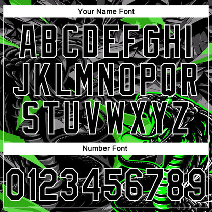Custom Stitched Black Gray Green-White 3D Pattern Design Animal Snake Sports Pullover Sweatshirt Hoodie