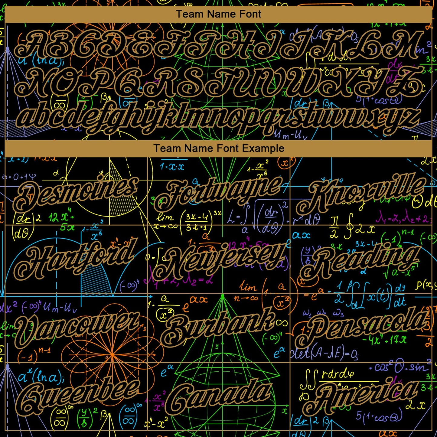 Custom Stitched Black Black-Old Gold 3D Pattern Design Math Sports Pullover Sweatshirt Hoodie
