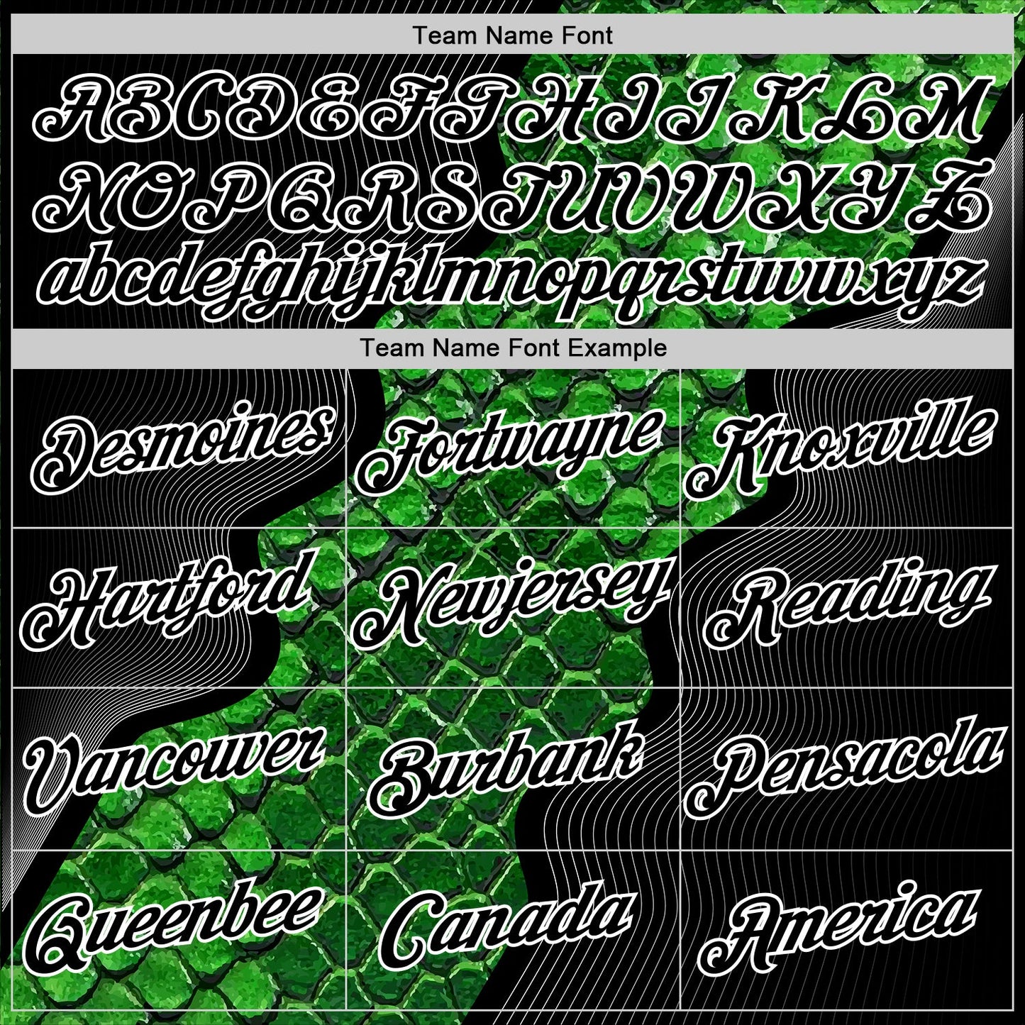 Custom Stitched Green Black-White 3D Pattern Design Snake Skin Print Sportswear Pullover Sweatshirt Hoodie