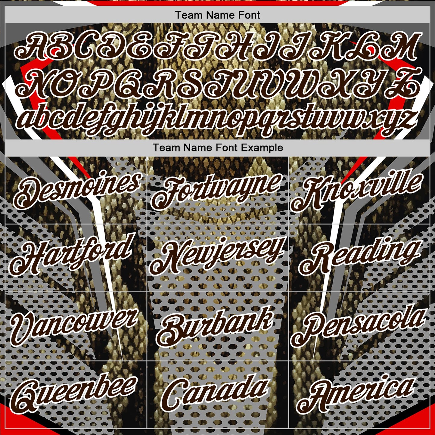 Custom Stitched Black Brown Red-White 3D Pattern Design Snake Skin Print Sportswear Pullover Sweatshirt Hoodie