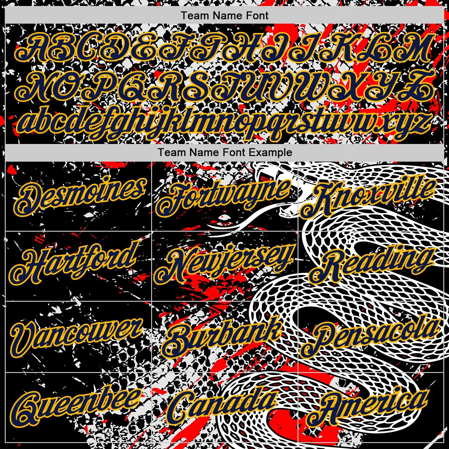 Custom Stitched White Navy Black Red-Gold 3D Pattern Design Snake Skin Print Sportswear Pullover Sweatshirt Hoodie