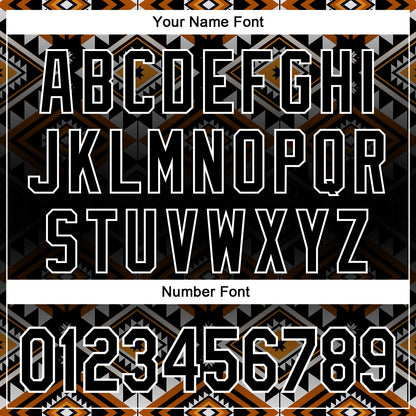 Custom Black White 3D Pattern Design Western Cowboy Tribal Ethnic Sports Pullover Sweatshirt Hoodie