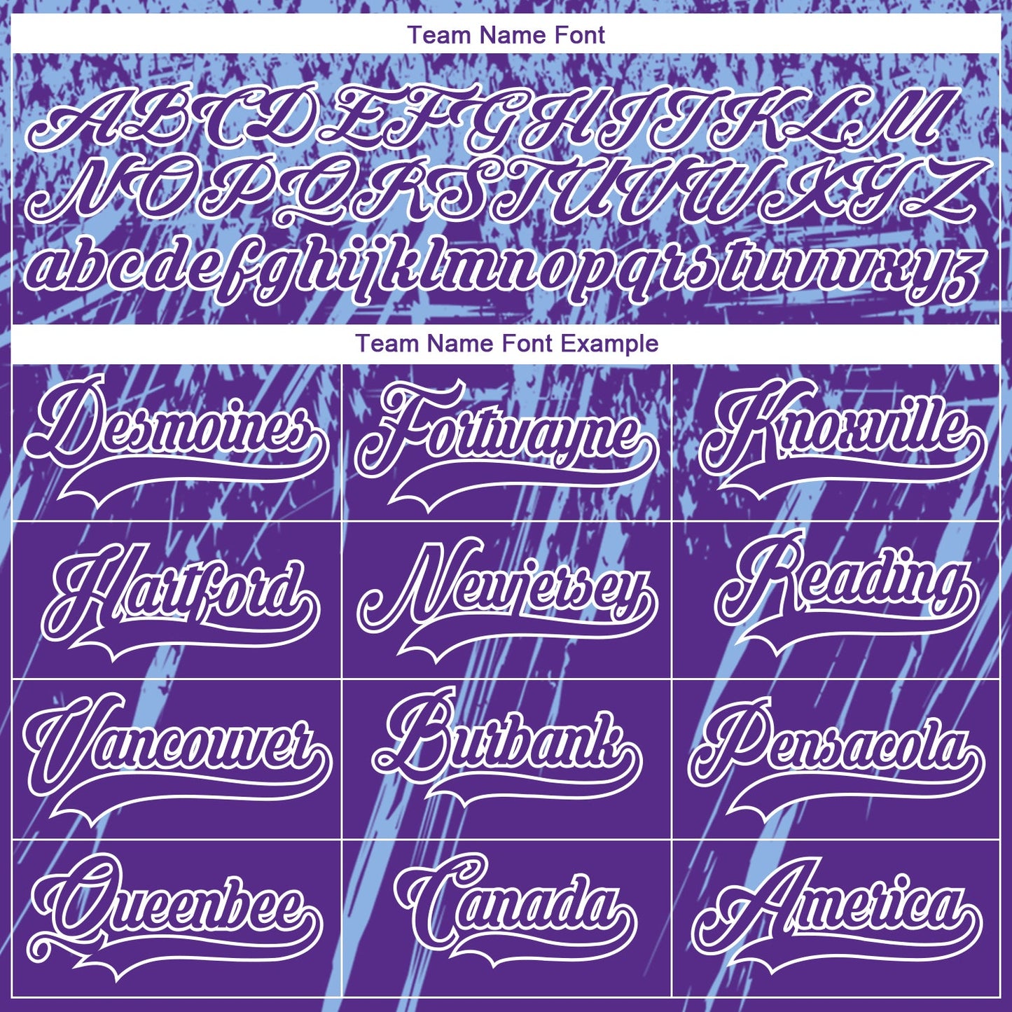 Custom Purple Light Blue-White 3D Splash Hockey Lace Neck Jersey