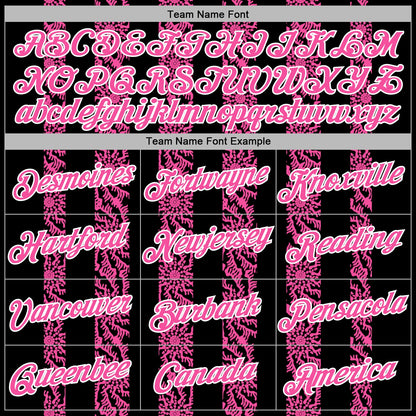 Custom Stitched Black Pink-White Abstract Shape Pattern Sports Pullover Sweatshirt Hoodie