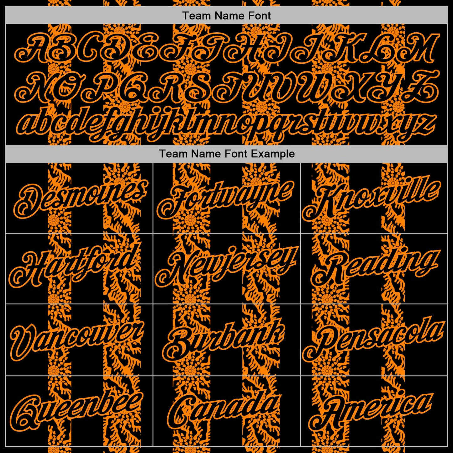 Custom Stitched Black Bay Orange Abstract Shape Pattern Sports Pullover Sweatshirt Hoodie