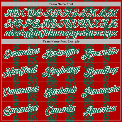 Custom Stitched Red Kelly Green-White Abstract Shape Pattern Sports Pullover Sweatshirt Hoodie