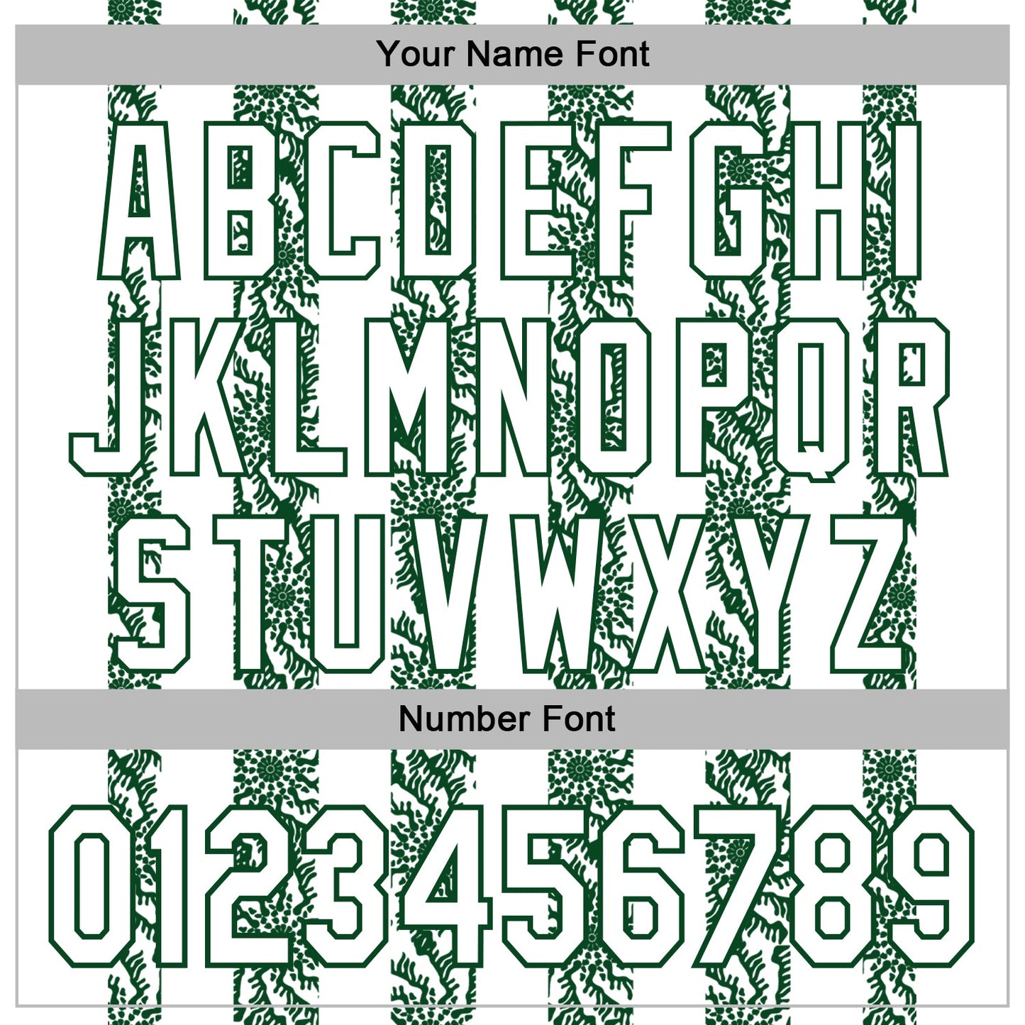 Custom Stitched White Green Abstract Shape Pattern Sports Pullover Sweatshirt Hoodie