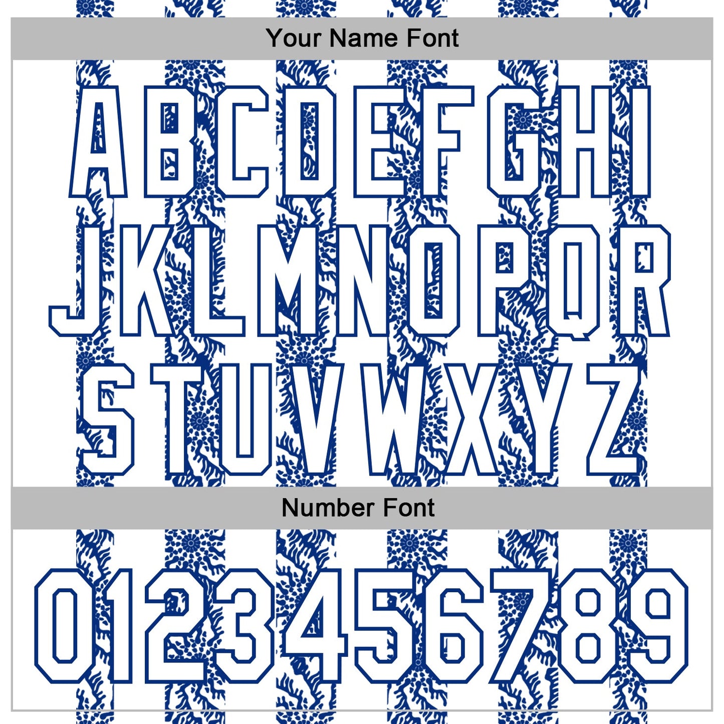 Custom Stitched White Royal Abstract Shape Pattern Sports Pullover Sweatshirt Hoodie