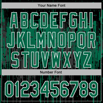 Custom Stitched Black Kelly Green-White Dripping Splatter Sports Pullover Sweatshirt Hoodie