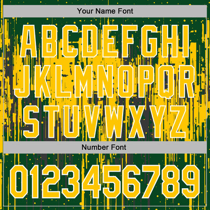 Custom Stitched Green Yellow-White Dripping Splatter Sports Pullover Sweatshirt Hoodie