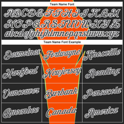 Custom Stitched Orange Steel Gray Black Green-White 3D Pattern Design Sportswear Pullover Sweatshirt Hoodie