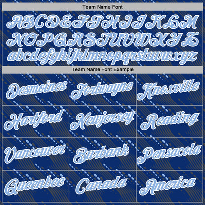 Custom Stitched Royal Light Blue-White Slant Lines Sports Pullover Sweatshirt Hoodie