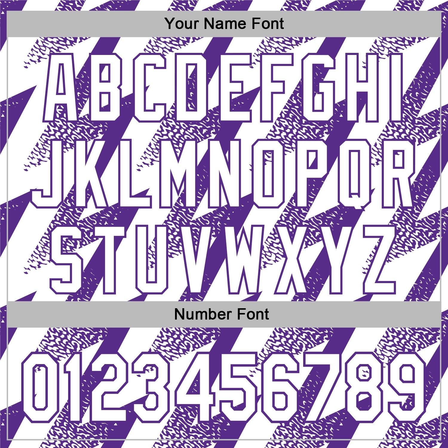 Custom Stitched White Purple Zigzag Shape Sports Pullover Sweatshirt Hoodie