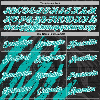 Custom Stitched Black Aqua-White Splash Sports Pullover Sweatshirt Hoodie