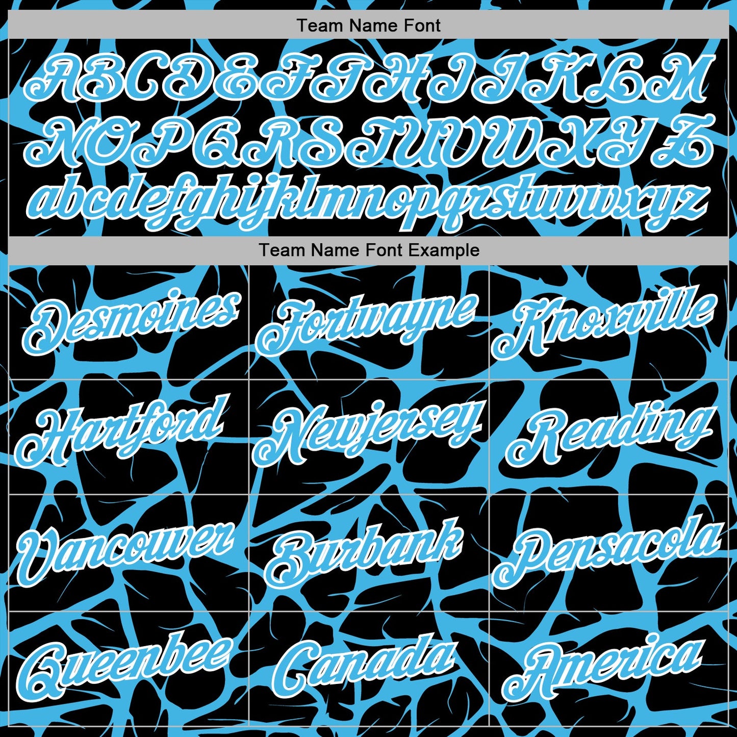 Custom Stitched Black Sky Blue-White Abstract Network Pattern Sports Pullover Sweatshirt Hoodie