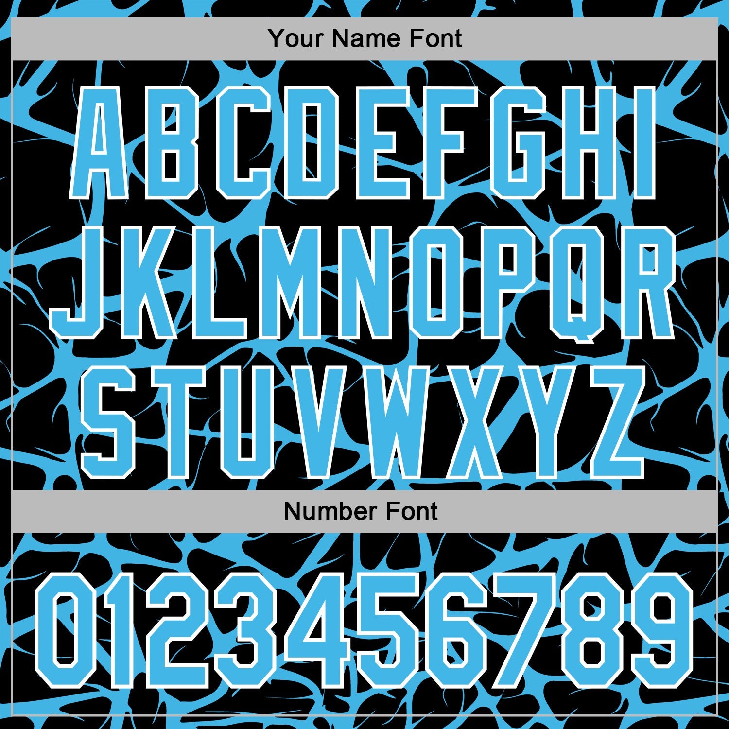 Custom Stitched Black Sky Blue-White Abstract Network Pattern Sports Pullover Sweatshirt Hoodie